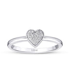 0,09 ct. Diamant Herz Ring
