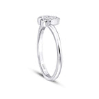 0,09 ct. Diamant Herz Ring