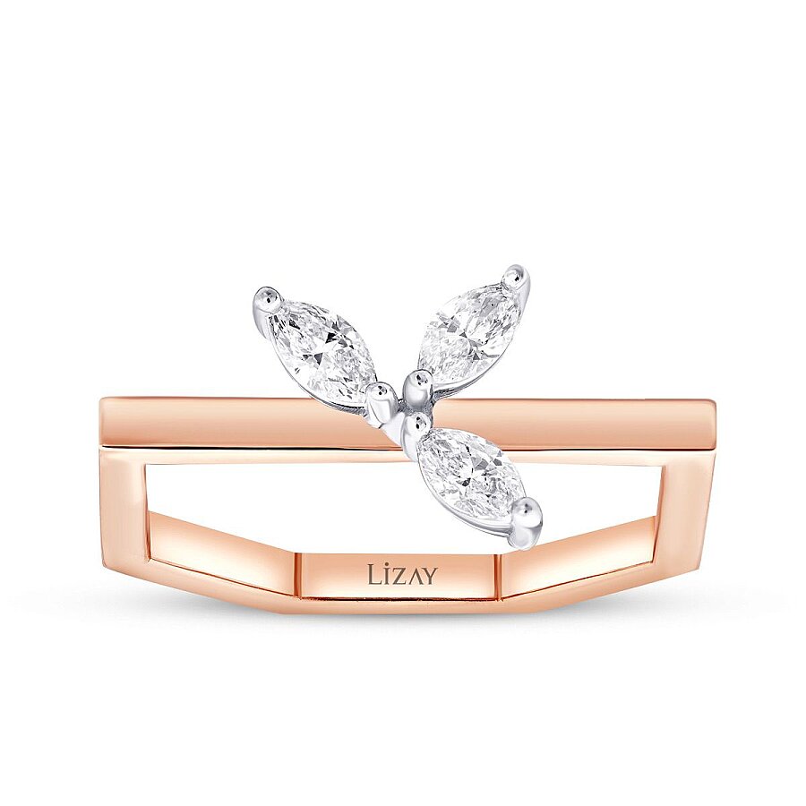 0,34 ct. Diamant Geometrisch Trend Ring