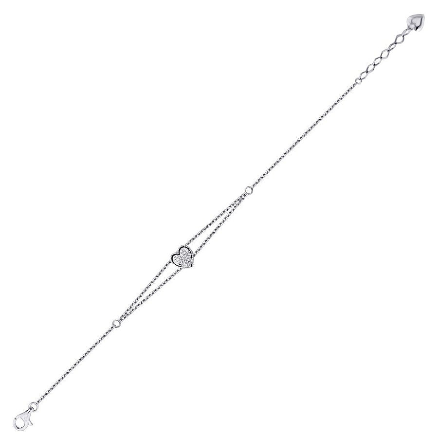 0,09 ct. Diamant Herz Armband