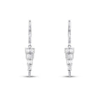 0,83 ct. Diamant Baguette Stein Hängende Ohrringe