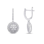 1,12 ct. Diamant Baguette Stein Brillant Ohrringe