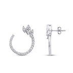 1,04 ct. Diamant Brillant Detailreiches Ohrringe