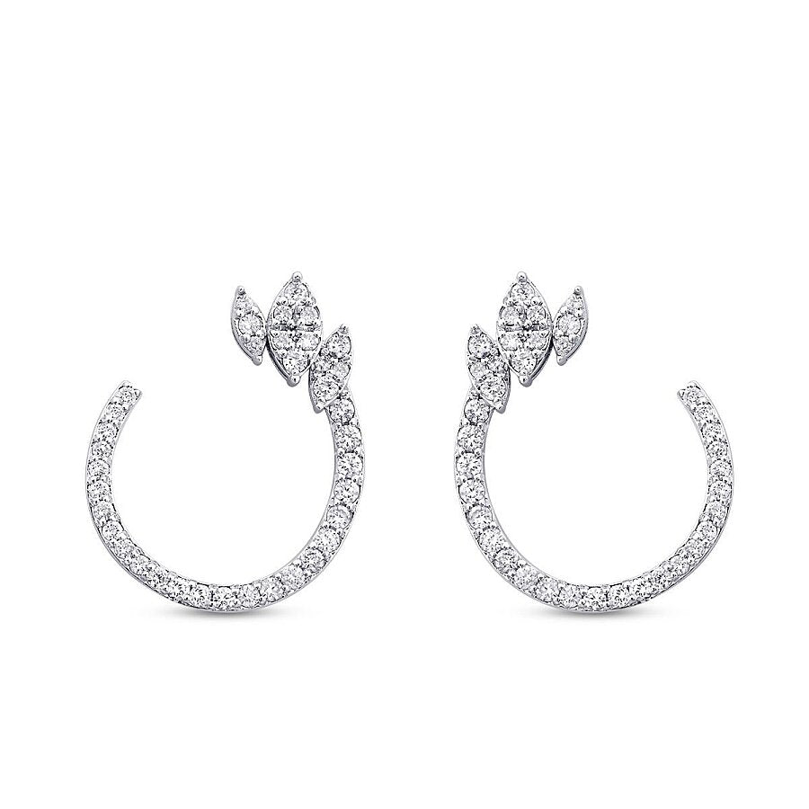 1,04 ct. Diamant Brillant Detailreiches Ohrringe