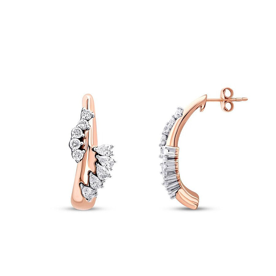 1,35 ct. Diamant Stein Trend Ohrringe