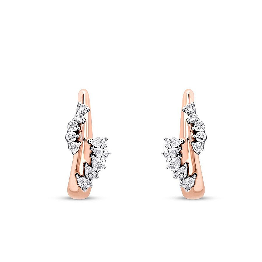 1,35 ct. Diamant Stein Trend Ohrringe