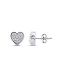 0,16 ct. Diamant Herz Ohrringe