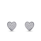 0,16 ct. Diamant Herz Ohrringe