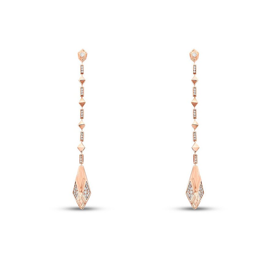 0,55 ct. Diamant Schlange Ohrringe