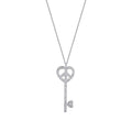 0,21 ct. Diamant Schlüssel Trend Halskette