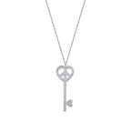 0,21 ct. Diamant Schlüssel Trend Halskette