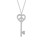0,21 ct. Diamant Schlüssel Trend Halskette