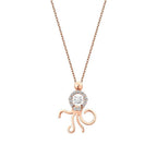 0,15 ct. Diamant Oktopus Trend Halskette