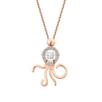 0,15 ct. Diamant Oktopus Trend Halskette