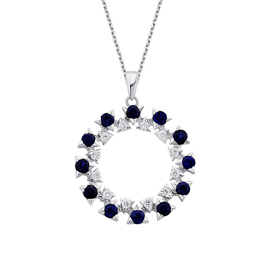 2,07 ct. Diamant Brillant Saphir Trend Halskette