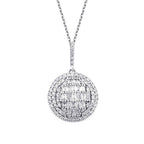 0,51 ct. Diamant Baguette Stein Brillant Halskette