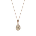 0,74 ct. Diamant Brillant Stein Tropfen Halskette