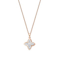 0,14 ct. Diamant Blume Halskette