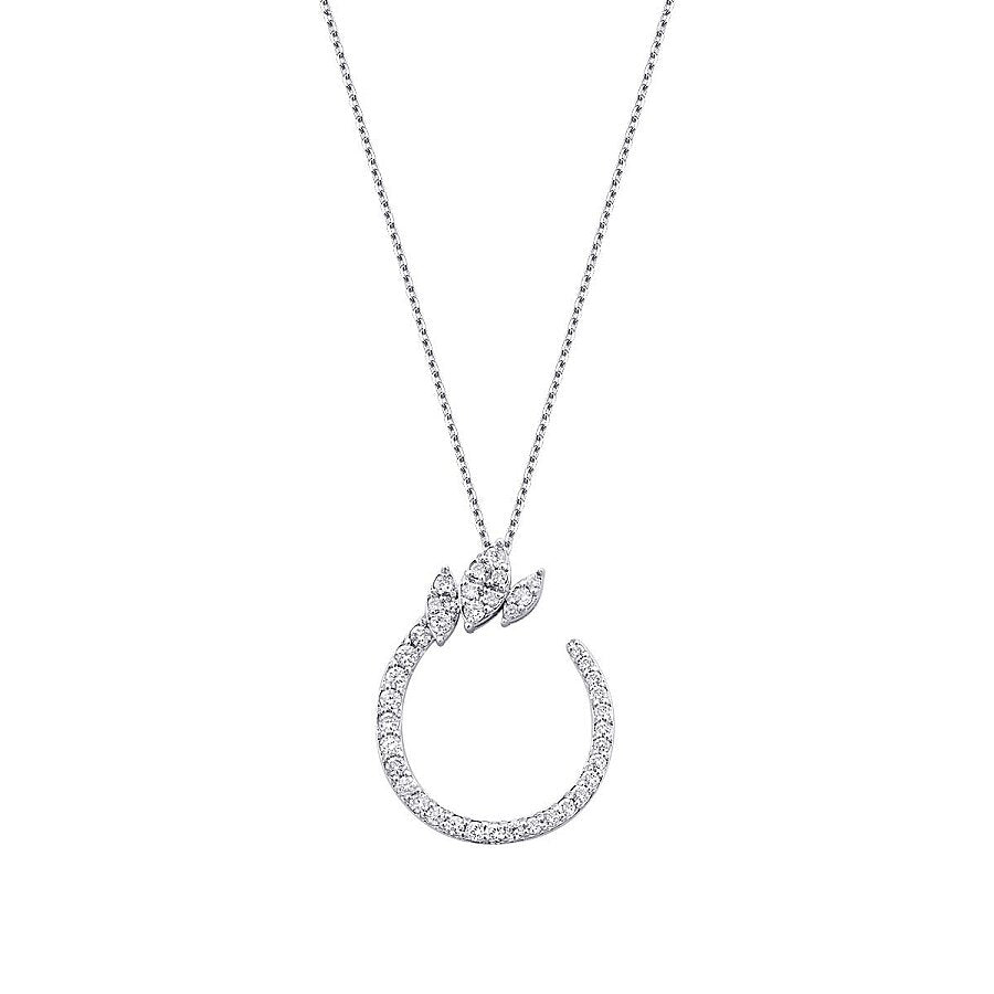 0,54 ct. Diamant Brillant Detailreiches Halskette