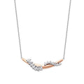 0,91 ct. Diamant Spiral Stein Trend Halskette