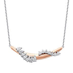 0,91 ct. Diamant Spiral Stein Trend Halskette