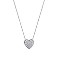 0,09 ct. Diamant Herz Halskette