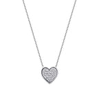 0,09 ct. Diamant Herz Halskette