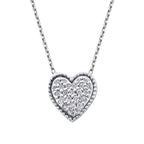 0,09 ct. Diamant Herz Halskette