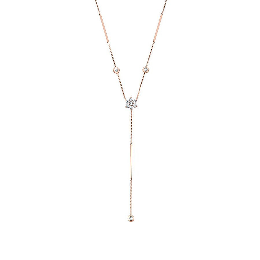 0,53 ct. Diamant Hängende Detailreiches Trend Halskette