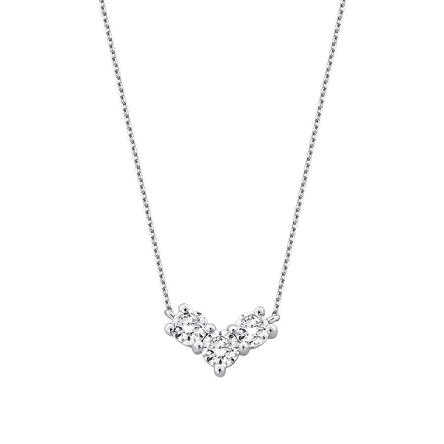0,31 ct. Diamant Brillant Stein Halskette