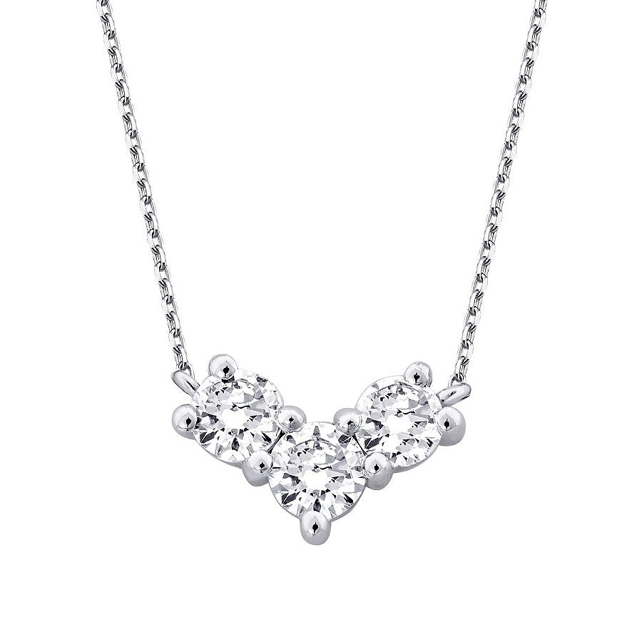 0,31 ct. Diamant Brillant Stein Halskette