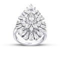 1,91 ct. Diamant Baguette Stein Tropfen Ring