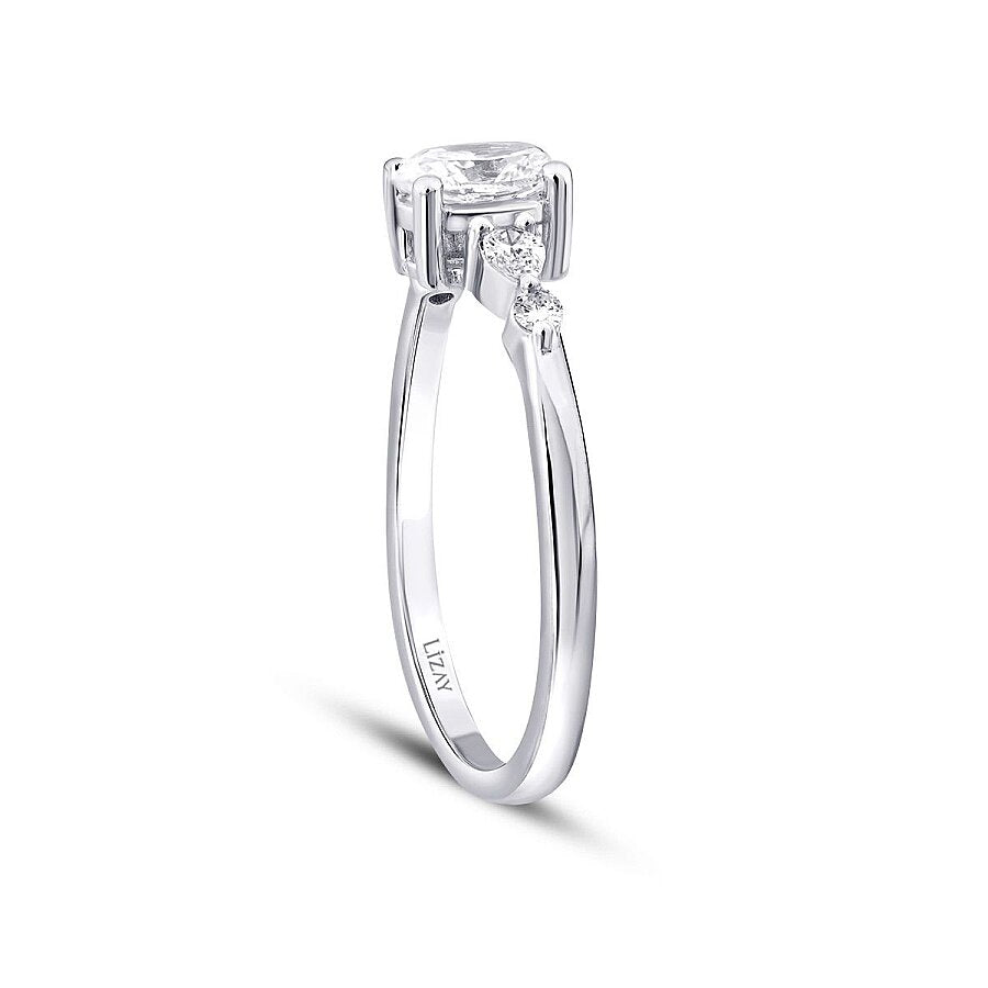 0,55 ct. Diamant Solitärring