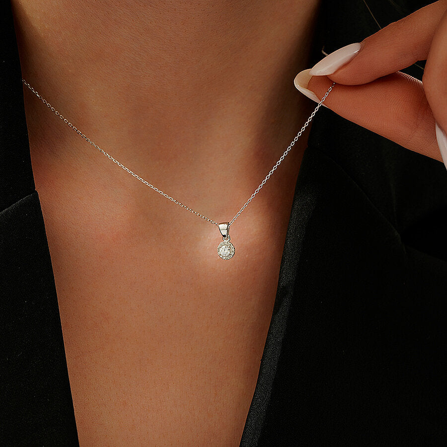 0,13 ct. Diamant Trend Halskette