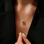 0,59 ct. Diamant Effect Saphir Trend Halskette