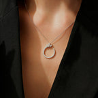 0,54 ct. Diamant Brillant Detailreiches Halskette