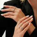 0,16 ct. Diamant Asymmetrisch Trend Ring