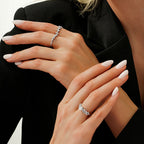 0,16 ct. Diamant Asymmetrisch Trend Ring