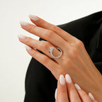 0,52 ct. Diamant Brillant Detailreiches Ring