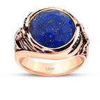 Lapis lazuli-Herrenring aus Gold