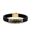 Herrenarmband im Distressed-Look aus Gold