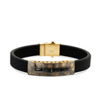 Herrenarmband im Distressed-Look aus Gold