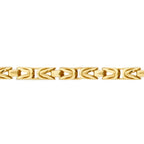 Herrenarmband mit Königskette und Stein aus Gold