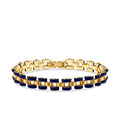 Emaille-Herrenarmband aus Gold