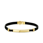 Herrenarmband mit Onyx-Stein aus Gold