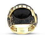 Herrenring mit Onyx und osmanischem Siegel aus Gold