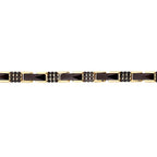 Herrenarmband mit schwarzem Onyx aus Gold