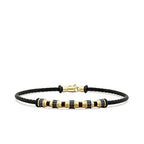Herrenarmband mit schwarzem Onyx-Stein aus Gold