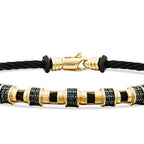 Herrenarmband mit schwarzem Onyx-Stein aus Gold