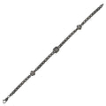 Herrenarmband mit Löwenmotiv in Schwarz aus Gold